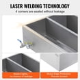 thumbnail image 4 of VEVOR Maple Syrup Evaporator Pan, 47 Gallon, 683 Cups of 8.8oz Maple Syrup, Flat Evaporator Pan with Thermometer, 1 Valve and 3 Heating Methods, Stainless Steel Maple Syrup Pan for Home, Outdoor, 4 of 9