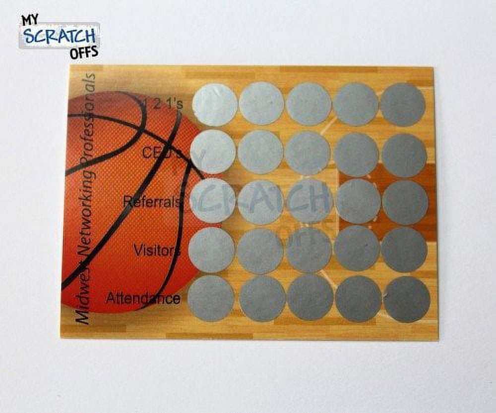 My Scratch Offs 0.50" Silver Round Scratch Off Sticker Labels, 250 Count