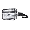 thumbnail image 3 of Bolso bandolera transparente impermeable de gran capacidad correa ajustable riñonera de pecho de PVC transparente para viajes deportivos negro, 3 of 12
