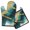 Teal Gold Marble, variant on Teal Gold Marble Kitchen Oven Mitt and Pot Holder Sets 2 Pcs for Baking, Cooking and Grilling, Heat Resistant Up To 392 °F