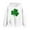 White, variant on Gfyviroh Toddler St. Patrick's Day Sweatshirts 2-14 Years Boys Girls Hoodies Cute Print Long Sleeve Sweatshirts Loose Hooded Tops with Front Pocket