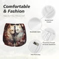 thumbnail image 4 of Salouo Flower Cat Couple Print Women's 2 in 1 Running Shorts Double-Layer Shorts Athletic Workout Gym Yoga Shorts Running Shorts for Women-X-Large, 4 of 7