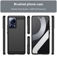thumbnail image 3 of For Xiaomi 13 Lite Brushed Texture Carbon Fiber TPU Phone Case For Xiaomi 13 Lite, 3 of 9