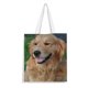 thumbnail image 1 of Golden Retriever Bolso de tela con estampado de lienzo para mujer, bolsa de compras reutilizable y estética, con cremallera interior, regalo para mujer,40*40cm., 1 of 6