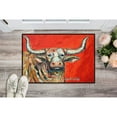 thumbnail image 4 of Carolines Treasures MW1281MAT See Red Longhorn Cow Door Mat Indoor Rug or Outdoor Welcome Mat 18x27 Doormat 18H X 27W, 4 of 4
