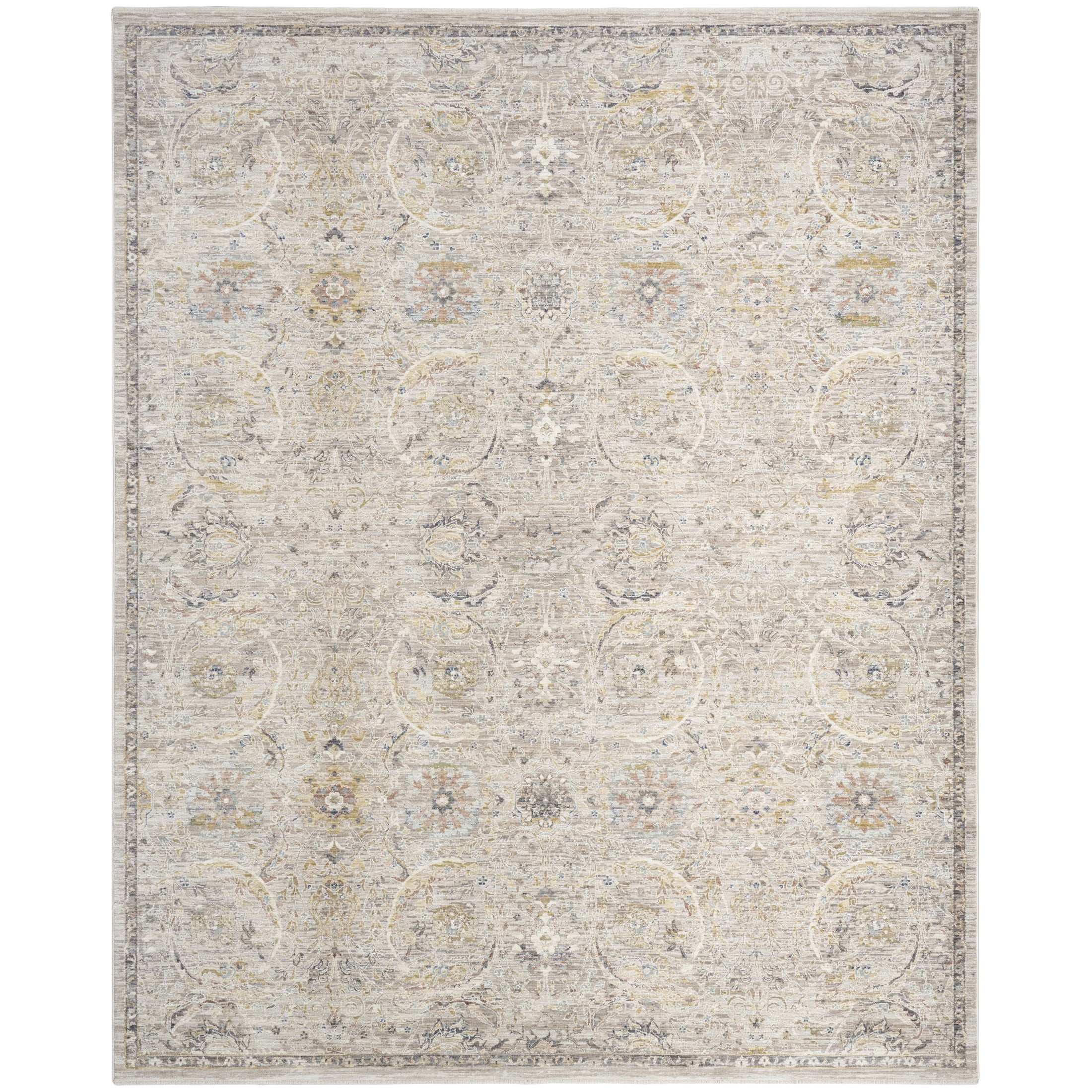 Nourison Heirloom Blend 9' x 11'10" Light Grey Vintage Indoor Rug