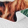 thumbnail image 5 of Erosebridal Cute Highland Cow Bed Spread Queen,Cartoon Animal Colorful Flower Print Queen Coverlet Set For Boys Kids,3-Piece, 5 of 7