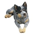 thumbnail image 1 of Sandicast OS416 Taille Originale Sculpture de Chien de Bétail Australien Bleu&44; Couché, 1 of 1