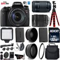 thumbnail image 1 of Canon EOS Rebel T6S DSLR Camera 18-135mm STM Lens & 55-250mm is STM Lens + LED + UV FLD CPL Filter Kit + Wide Angle & Telephoto Lens + Camera Case + Tripod + Card Reader - Intl Model Canon 32GB - LED Kit - AF7CANT6S55250KL5, 1 of 6