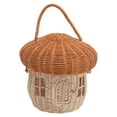 thumbnail image 1 of Rattan Woven Basket, Natural Cute Elegant Portable Rattan Basket  For Storage For Photo Props, 1 of 8