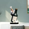 thumbnail image 6 of Resin Chef Statue Figurine Kitchen Decor Miniature Ornaments Chef Collectible Gift restaurant house kitchen Cook Cafe Bar shop decorationation - Sit On Bottle, 6 of 6