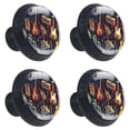 thumbnail image 2 of 4 Pcs Musical Instrument Knobs for Kitchen Cabinet Cupboard Dresser Bookcase Drawer Pulls Handles Round Home Decor, 2 of 8