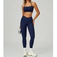 thumbnail image 5 of PISONIC Two Piece Workout Sets For Women Sport Bra Matching High Waist Scrunch Butt Leggings Gym Yoga Active Wear Outfits, 5 of 7