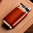 thumbnail image 3 of Cigar Lighter Windproof Point Moxa Wooden Portable Retro Yellow Flame Men's Pipe Lighter Cl-096, 3 of 5
