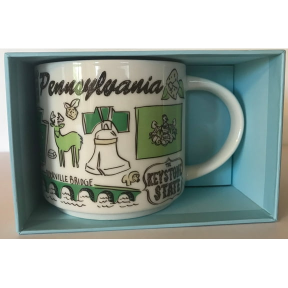 Starbucks Been There Series Pennsylvania Ceramic Mug, 14 Oz