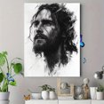 thumbnail image 4 of Qisvanset Framed Canvas Wall Art 12x16 Inch Seek First Kingdom of God Minimal Bible Sketch Art, 4 of 5