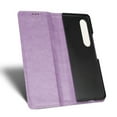 thumbnail image 4 of Dteck Fit Samsung Galaxy Z Fold 4 Case Wallet, Protective Cover with [RFID Blocking] Card Slots Kickstand Magnetic PU Leather + Soft TPU Case for Samsung Galaxy Z Fold 4 2022 5G Phone, Purple, 4 of 10
