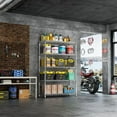 thumbnail image 5 of M MZG Metal Shelving Rack Garage Shelving Heavy Duty Storage Shelves 5 Tier Adjustable Metal Wire Rack for Kitchen Office College Dorm Garage Warehouse 45.3"W x 15.8"D x 70.4"H, Chrome, 5 of 7