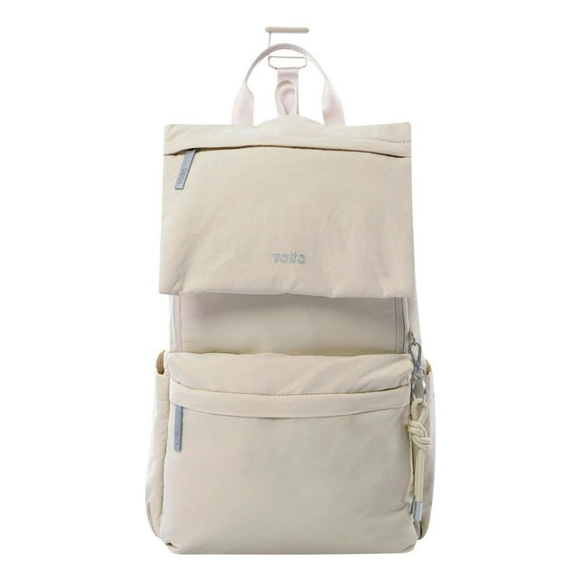 Totto Mochila Grande Porta Laptop 17 Con Bolsillo Secreto | Escuela - Oficina - Viaje | 17.76 L Amba gris M