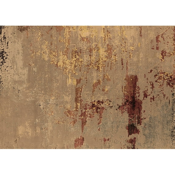 Ahgly Company Indoor Rectangle Oriental Brown Industrial Area Rugs, 4' x 6'