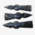 thumbnail image 5 of 3 Obsidian Ornamental Tomahawk Heads #7444  Ax Axe Hatchet, 5 of 5