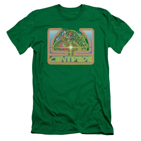 Atari Centipede Green S/S Adult 30/1 T-Shirt Kelly Green