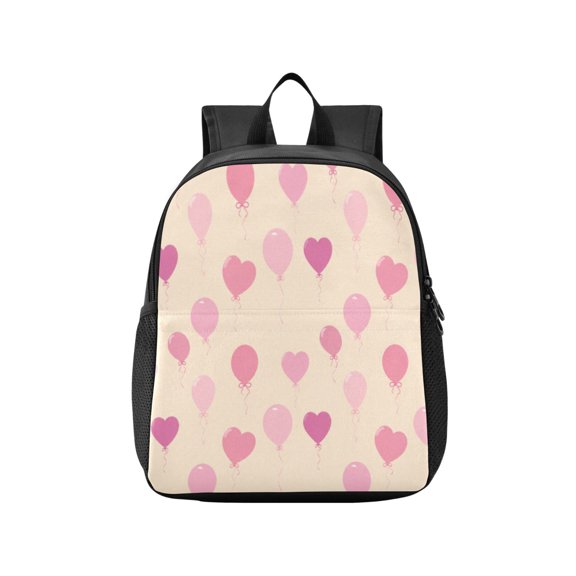 Toddler Backpack Delicate Balloon Heart Pattern Waterproof Lightweight Backpack Casual Mini Daypack for Daycare & Travel