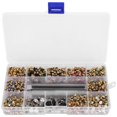 thumbnail image 3 of Mixed Color Leather Rivets Kit, Studs Rivets Mixed Colors Rhinestone Rivets  For Clothing For Bags For Craft For Leather, 3 of 8