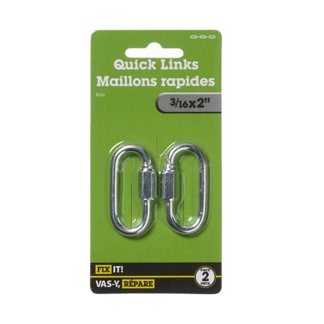 3/16"x2" Quick Link 2 Pieces
