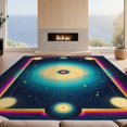 thumbnail image 2 of Design&I 9'x12' Washable Area Rug Giant Skid-Resistant Shaped Cosmic Funky Spiral Motif Graphic Eclectic Bathroom for Great Room, Large Living, 2 of 7