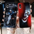thumbnail image 4 of Pennywise-funda de silicona de Horror para IPhone, carcasa negra de silicona para Apple IPhone 13, 12 Mini, 11 Pro, XS, MAX, XR, X, 8, 7, 6S, 6 Plus, 5S, SE, 4 of 5