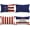 Multicolor, variant on 4th of July Pillow Covers 12x20 Stripes Independence Day Decorations God Bless America Flag Stars Patriotic Throw Pillow Covers Memorial Day Cushion Case for Sofa Couch Set of 4