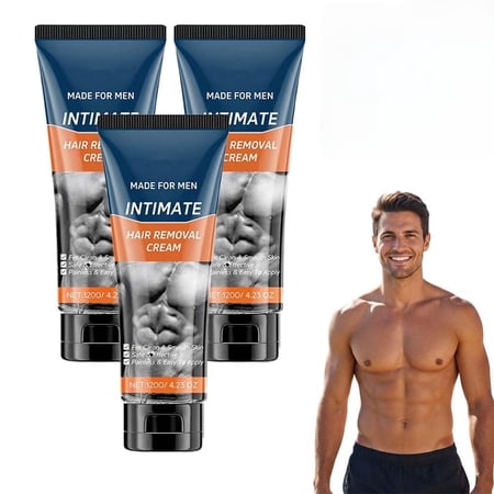Hair Removal Cream for Men Body & Intimate Grooming Cream Easy Rinse Depilatory for Chest Back Arms Legs Smooth Care Formula for Daily Use 120g (3 120g) Hair Removal Cream for Men Body & Intimate Grooming Cream Easy Rinse Depilatory for Chest Back Arms Legs Smooth Care Formula for Daily Use 120g (3 120g)