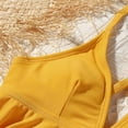 thumbnail image 5 of Bullpiano 7-11T Toddler Girls Swimsuits Two-Pieces Bathing Suits Padded Ruffled Top And Floral Bottoms Quick Dry Swimwear Kids Sunsuit Tankini Suit Summer Vacation Gift for Kids (Yellow+Floral), 5 of 8