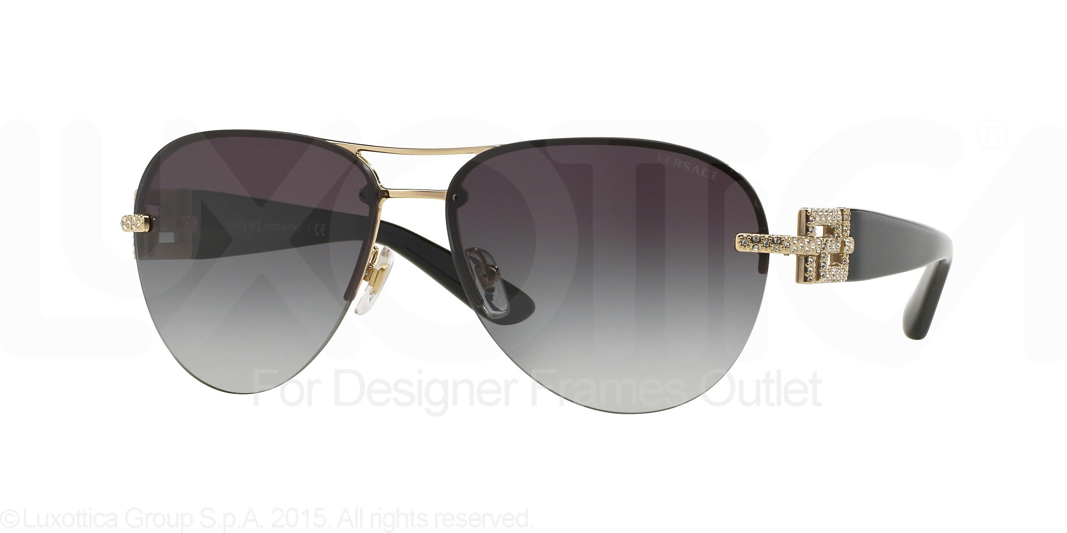 versace women's aviator sunglasses