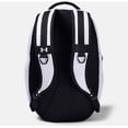 thumbnail image 4 of Under Armour Unisex-Adult Hustle 5.0 Backpack , White 100/Black , One Size Fits All, 4 of 4