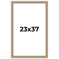 23x37 Frame Silver Real Wood Picture Frame Width 1.5 inches | Interior Frame Depth 0.5 inches |