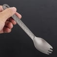 thumbnail image 2 of Friendly Titanium Camping Vajilla Ligero Saludable Pulido para Cuchara de Sopa tenedor kusrkot Vajilla de senderismo, 2 of 8