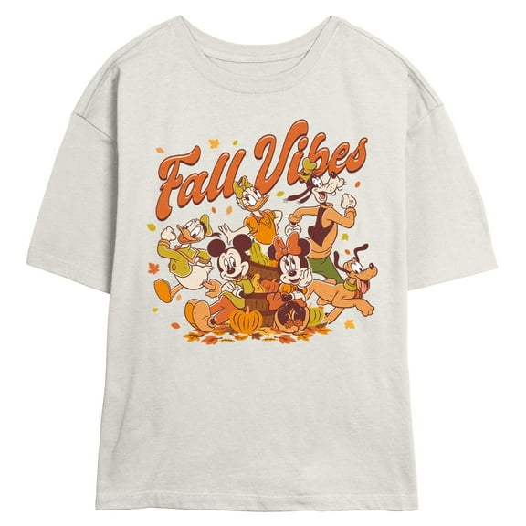 Juniors Mickey & Friends Fall Vibes Team T Shirt