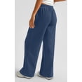 thumbnail image 5 of Women’s High Waisted Sweatpants Wide Leg Lounge Pants with Drawstring Elastic Waist Casual Workout Jogger Trousers with Pockets, 5 of 7
