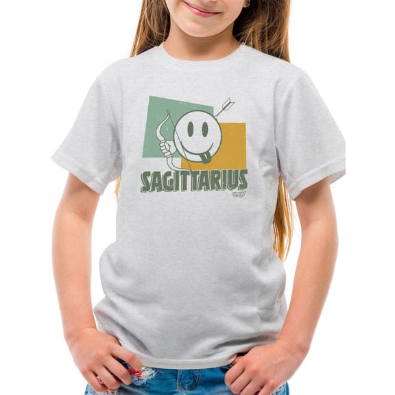Sagittarius Archer Emoji - Retro Zodiac Graphic Youth's T-shirt