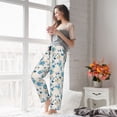 thumbnail image 5 of Pofeuu Rose Flowers Print Women's Fashion Pajama Pants with Pockets Comfy Drawstring Sleep Lounge Bottoms-XX-Large, 5 of 6