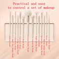 thumbnail image 3 of Makeup brush gift set: 14 piece professional makeup brush advanced synthetic kabuki brush set foundation make-up powder blusher eye shadow concealer h, 3 of 4