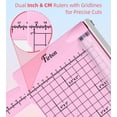 thumbnail image 3 of Cortador de papel con forma de guillotina Firbon 12 con regla oculta, color rosa, 3 of 8