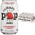 thumbnail image 3 of (12 pack) Culture Pop Soda Strawberry Rhubarb, Probiotic Soda, 12 fl oz, 3 of 16
