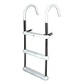 thumbnail image 1 of 3 Step Gunwale 11 in. Hook Boat Ladder - Aluminum, 1 of 1