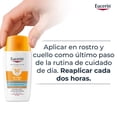 thumbnail image 4 of Eucerin Sun Face Hydro-Fluid FPS 50 + Tono Medio 50ml Protector Solar Facial con Color, textura ligera, suave y refrescante. R&aacute;pida absorci&oacute;n sin sensaci&oacute;n grasosa o p, 4 of 10
