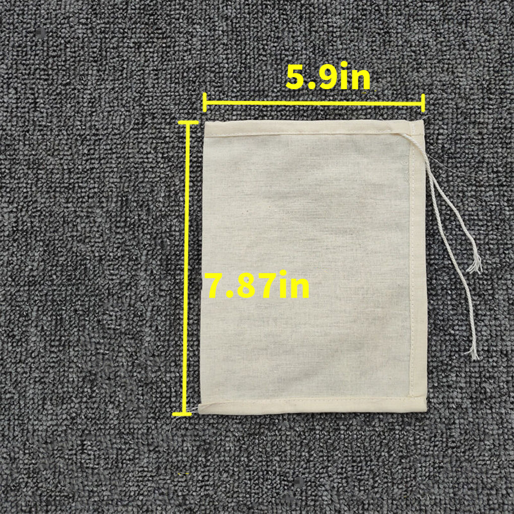 Lot De 6 Sacs à Lait De Noix Réutilisables - Filtre Maille Fine Avec Cordon - Pour Amandes, Café, Yaourt