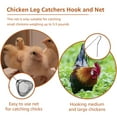 thumbnail image 5 of NUAHRHY Telescopic Chicken Catcher Leg Hook 58.5 Inch Chicken Net Catcher with Non Slip Rubber Handle Can Withstand 3.5 lbs Small Chicken Catching Net Poultry Hook Bird Catcher with Hook Head, 5 of 9