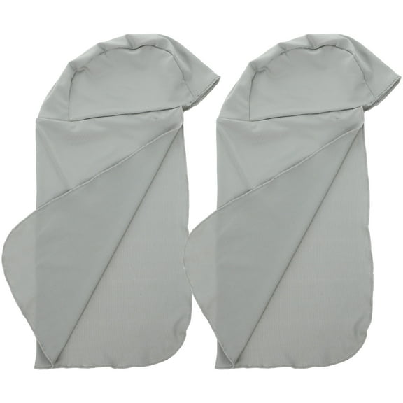 CTIRCHIU 2-Pack Grey Cotton Sun Hats Featuring Neck Flap for Beach, Hiking, and Outdoor Activities
